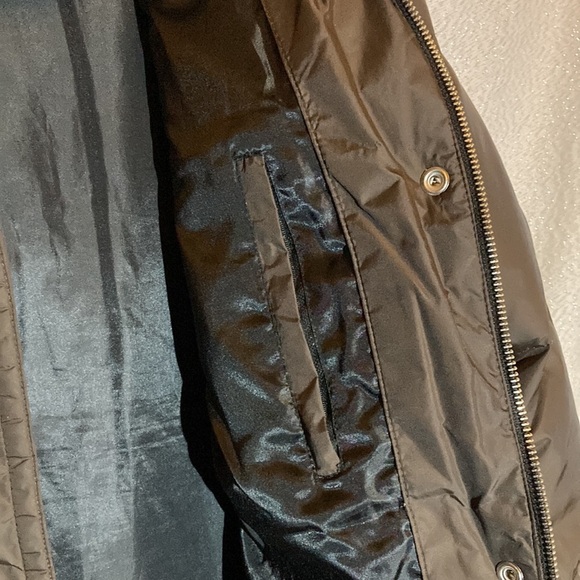 Michael Kors Women’s Puffer Medium Quilted Down Fill Brown Snap Zip Up High Neck - Picture 6 of 10